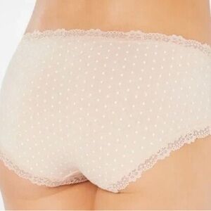 Jenni Light Chai Dots Lace-Trim Bikini Panty set of 3 women’s 3X Cotton spandex